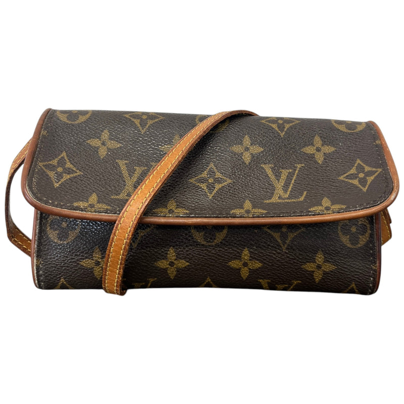 Women's Twin GM Monogram Crossbody Bag Brown