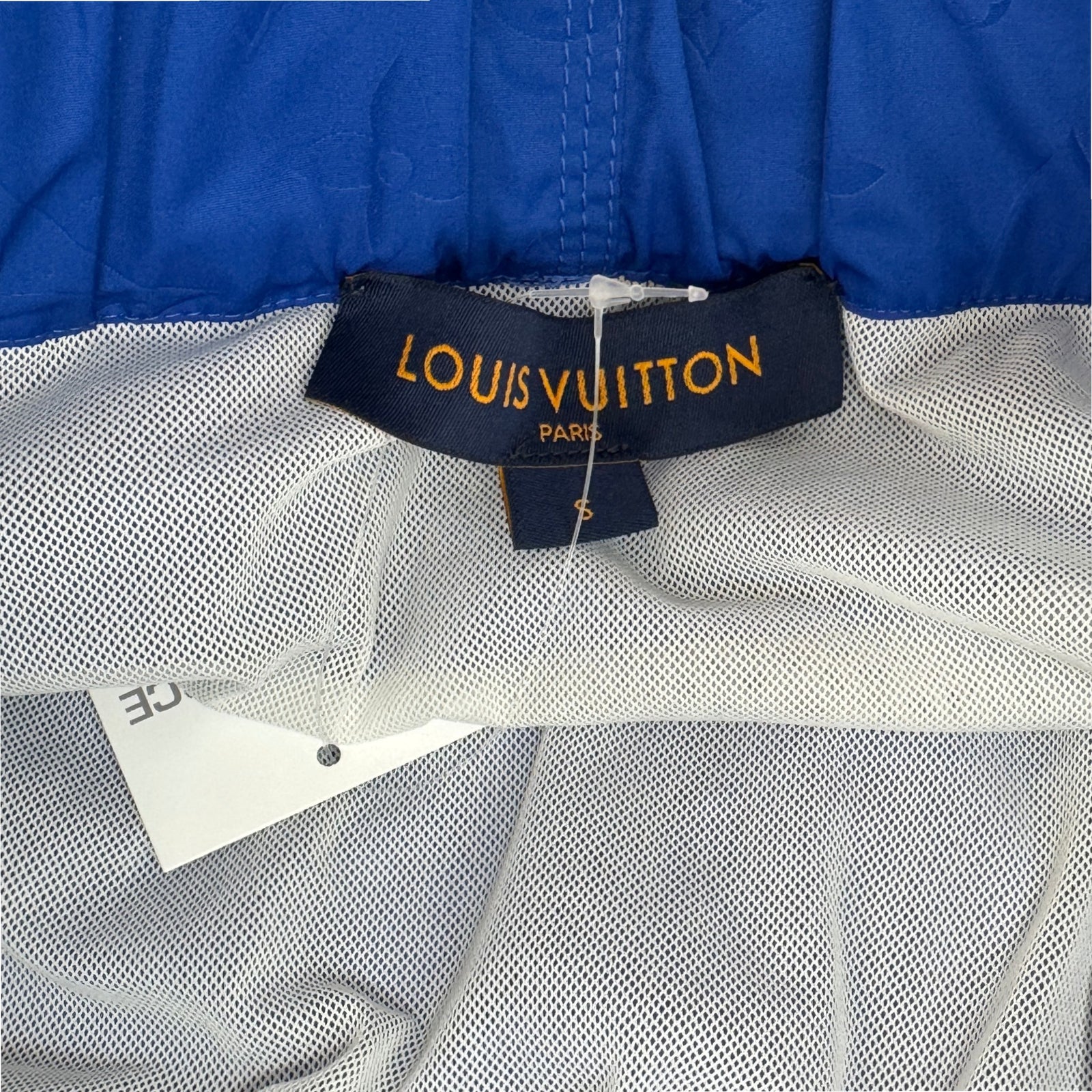 Men's Monogram 3D Pocket Swim Shorts Blue Size S - Photo 5