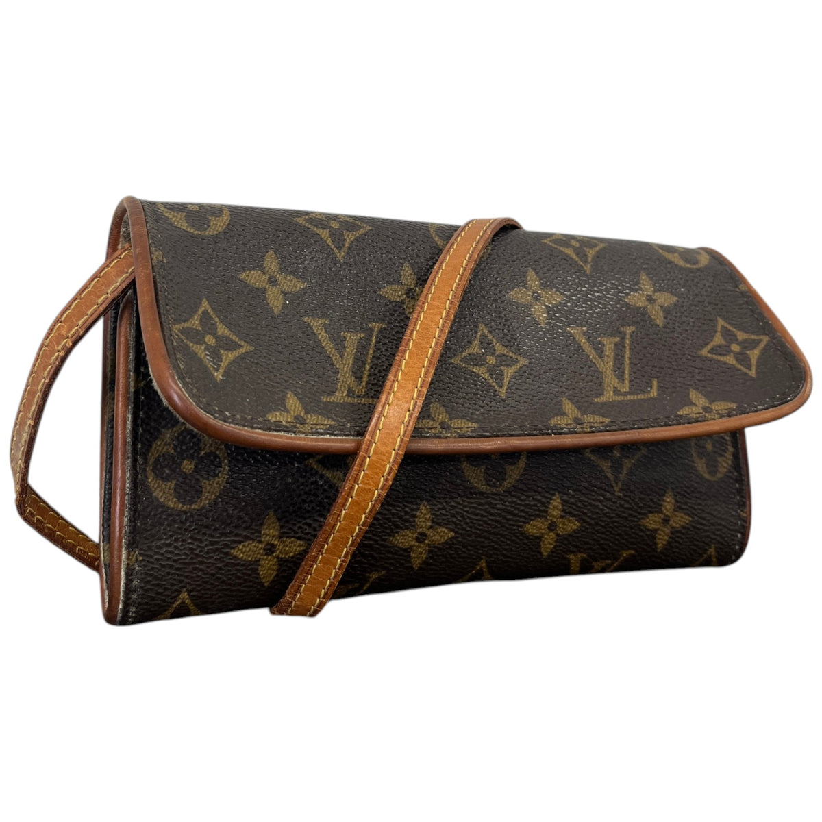 Women's Twin GM Monogram Crossbody Bag Brown - Photo 4