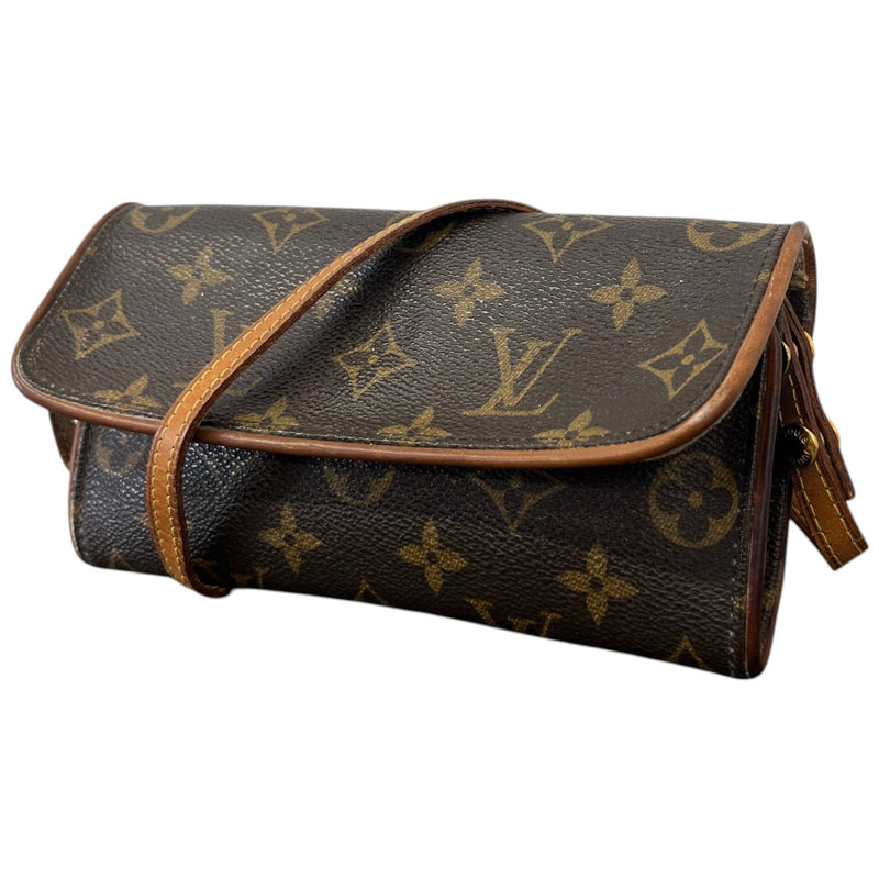 Women's Twin GM Monogram Crossbody Bag Brown