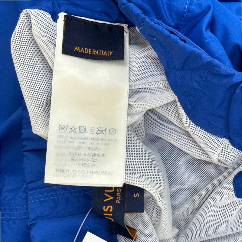 Men's Monogram 3D Pocket Swim Shorts Blue Size S