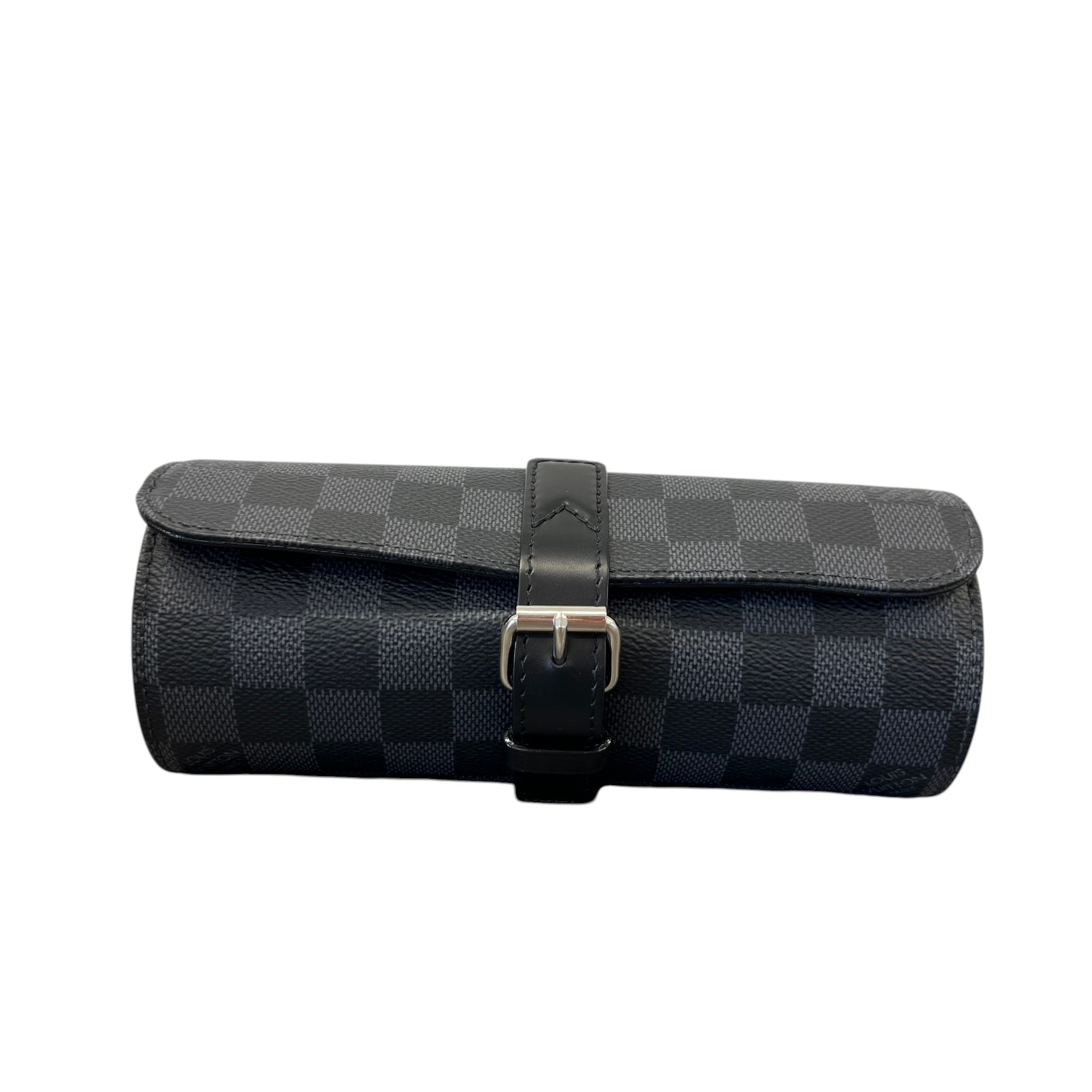 Men's Damier Graphite 3 Watch Case Black - Photo 1