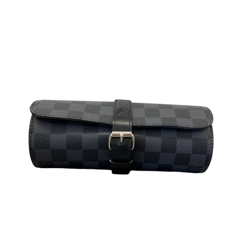 Men's Damier Graphite 3 Watch Case Black
