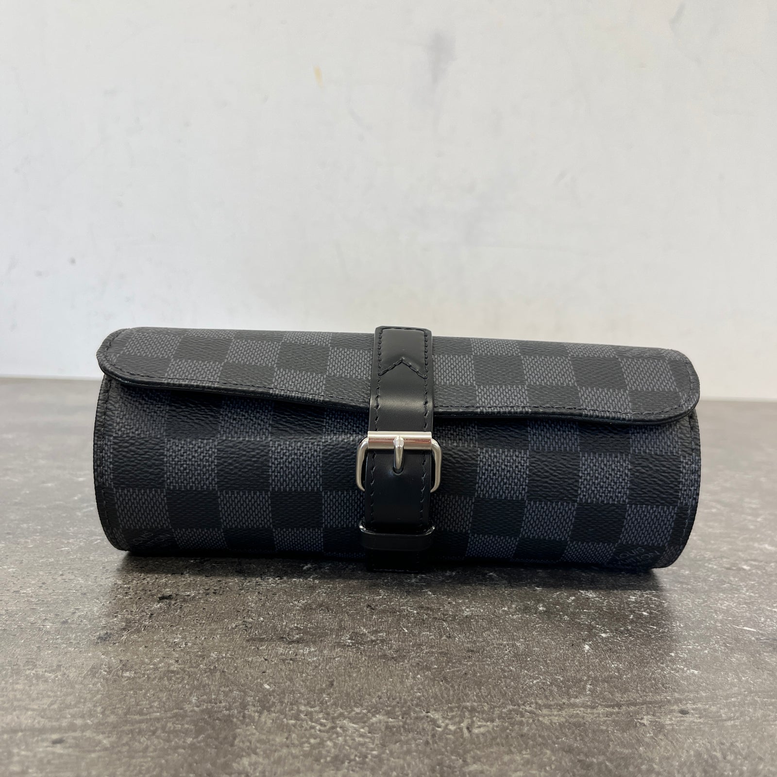 Men's Damier Graphite 3 Watch Case Black - Photo 13