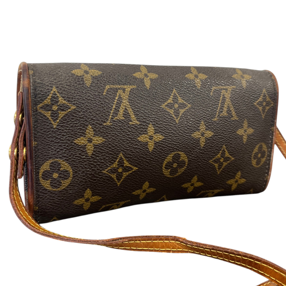 Women's Twin GM Monogram Crossbody Bag Brown - Photo 6