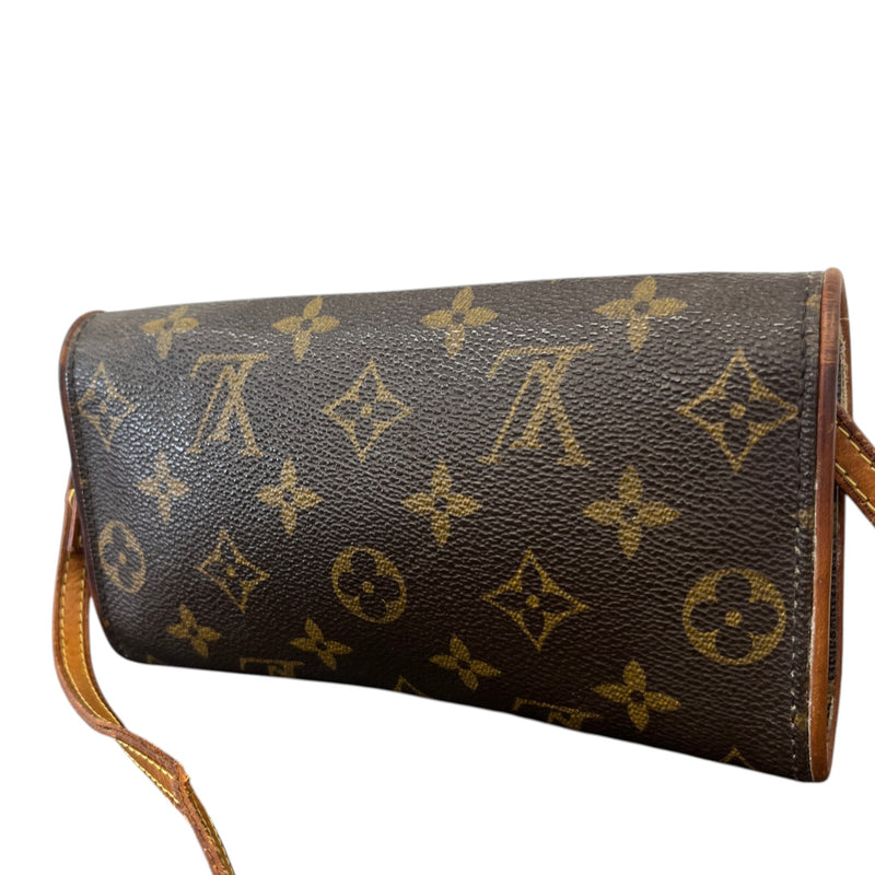 Women's Twin GM Monogram Crossbody Bag Brown