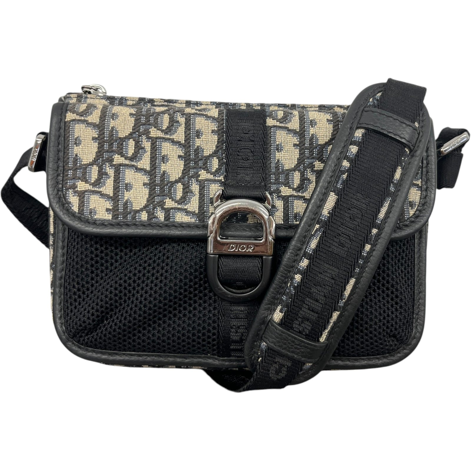 Men's Mini Dior 8 Messenger Bag Black - Photo 1