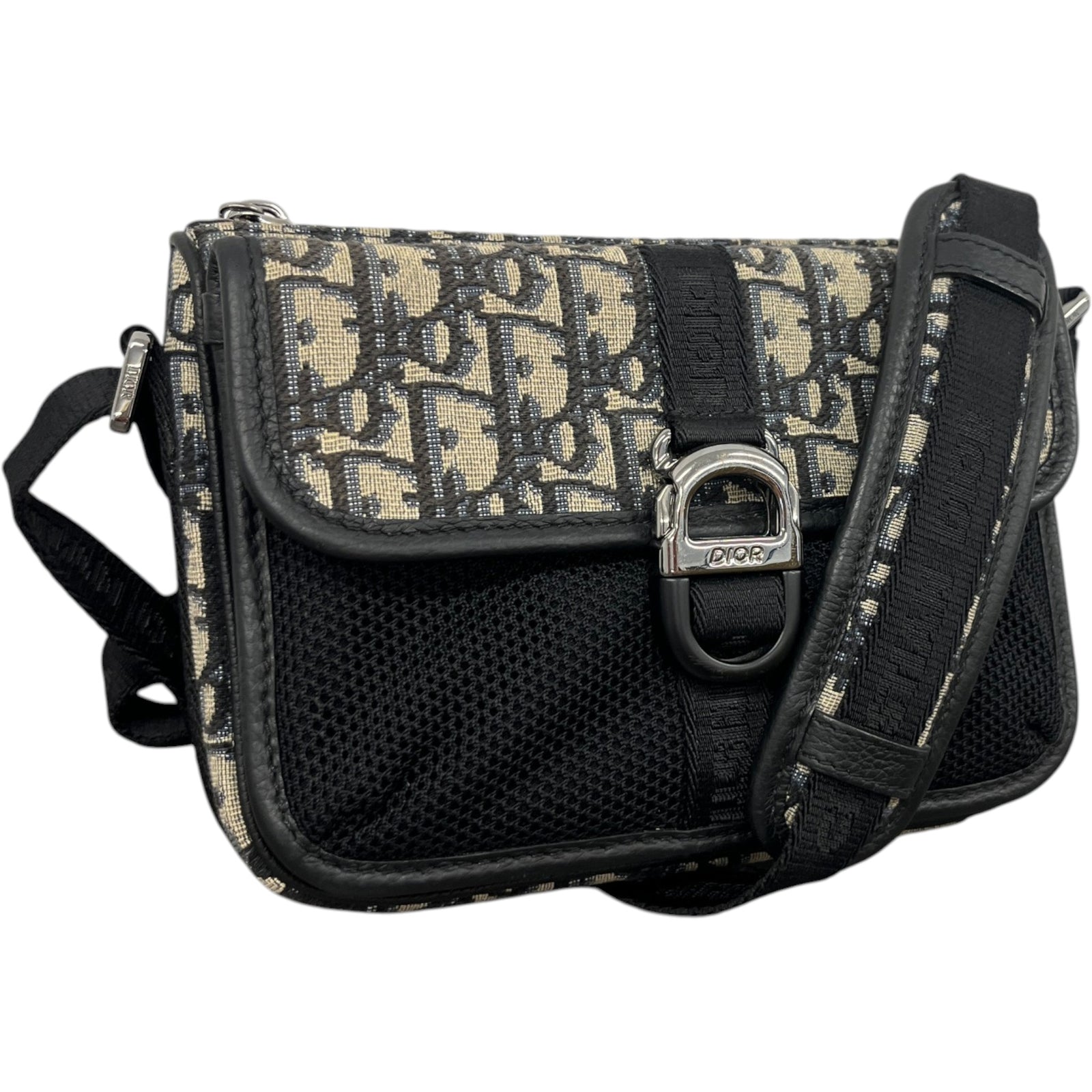 Men's Mini Dior 8 Messenger Bag Black - Photo 4