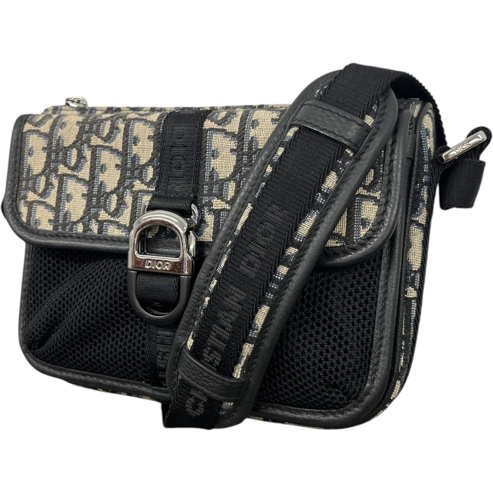 Men's Mini Dior 8 Messenger Bag Black - Photo 5