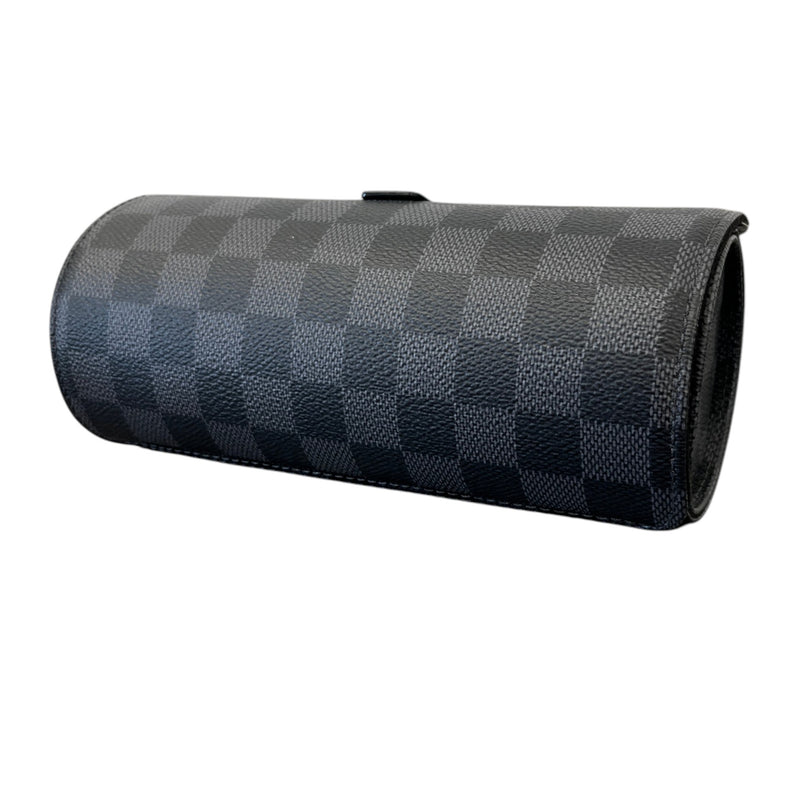 Men's Damier Graphite 3 Watch Case Black