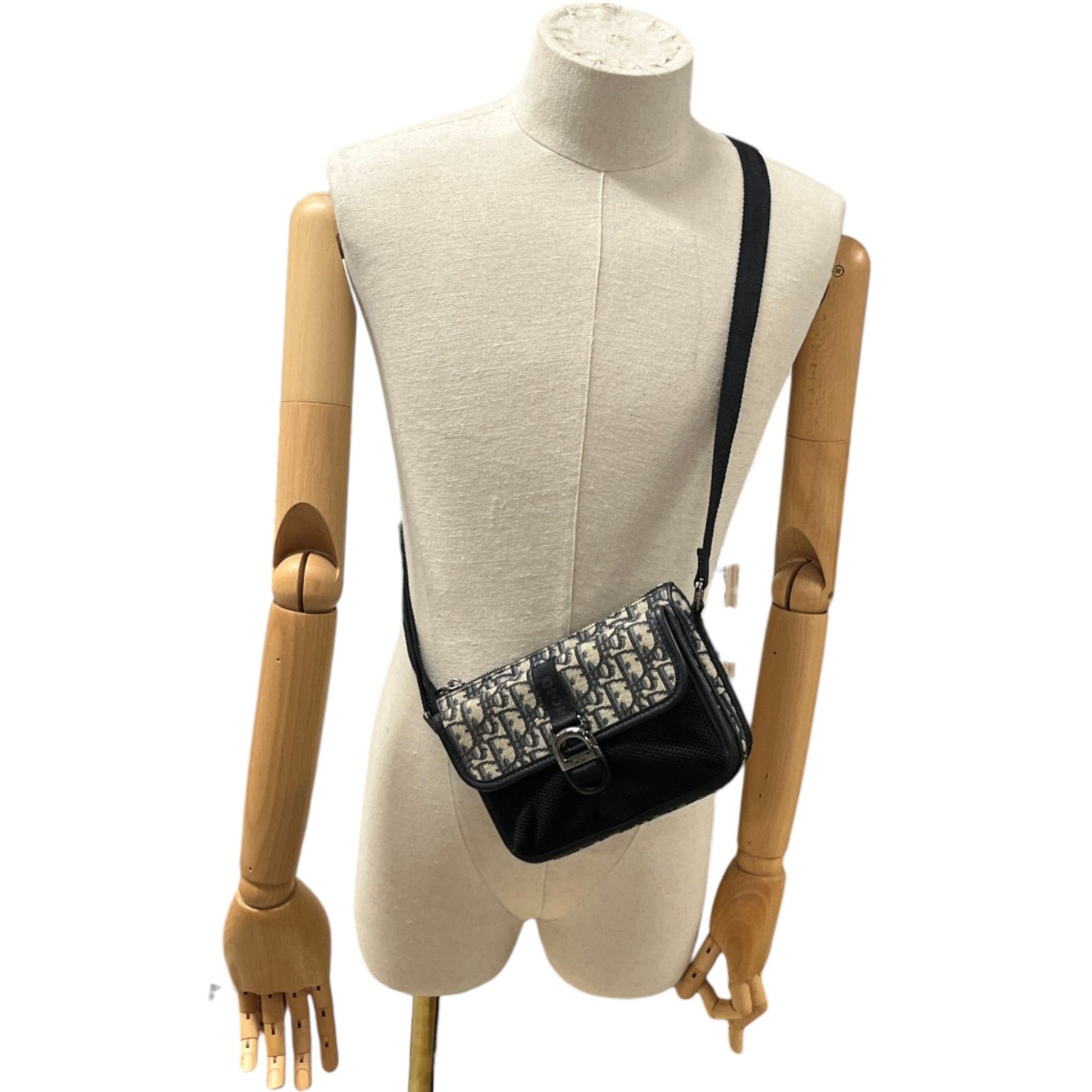Men's Mini Dior 8 Messenger Bag Black - Photo 2