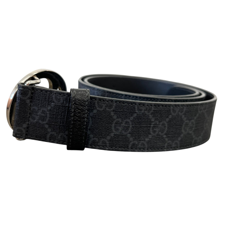 Men's GG Supreme Canvas Belt Black Size 34"