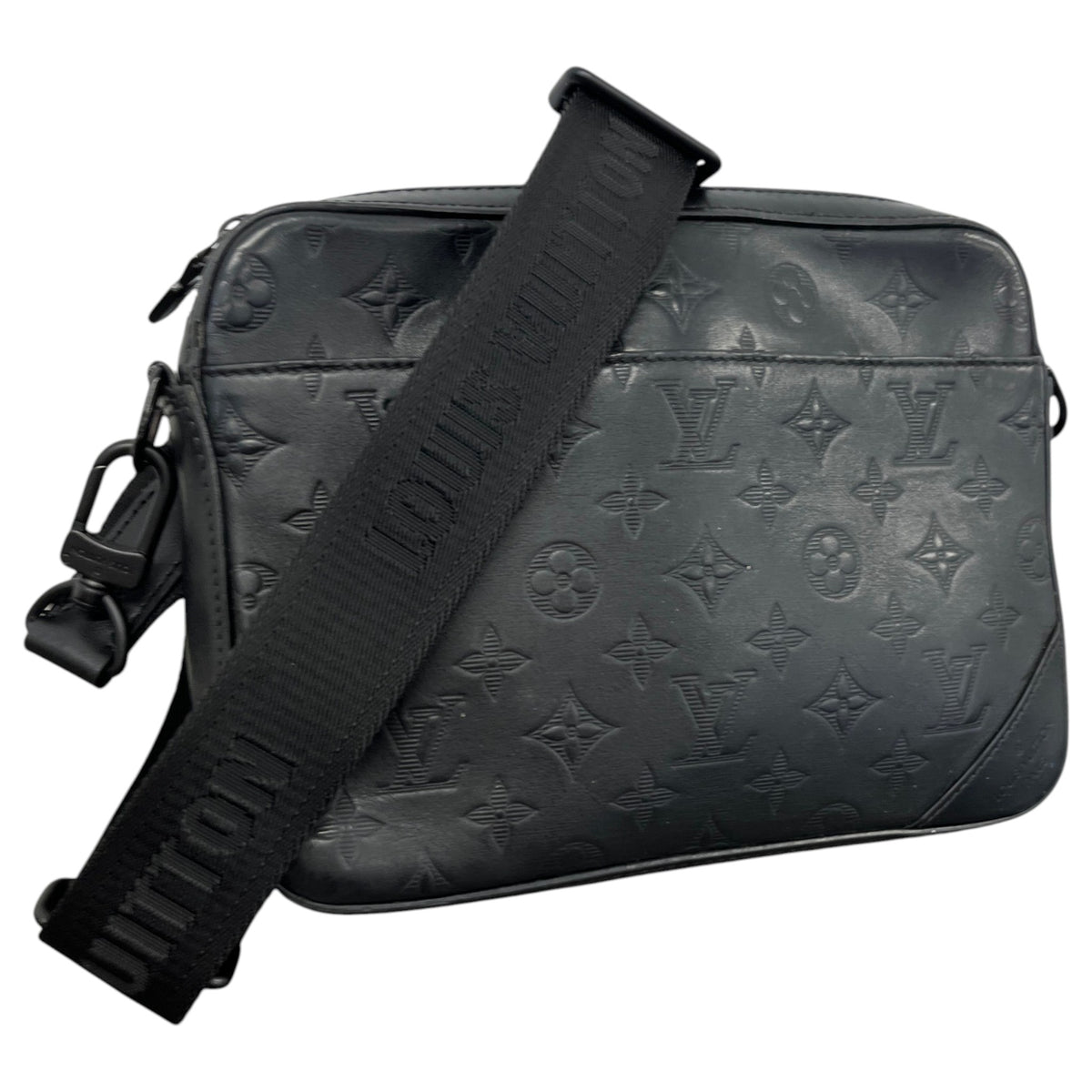 Men's Monogram Shadow Duo Messenger Bag Black - Photo 4