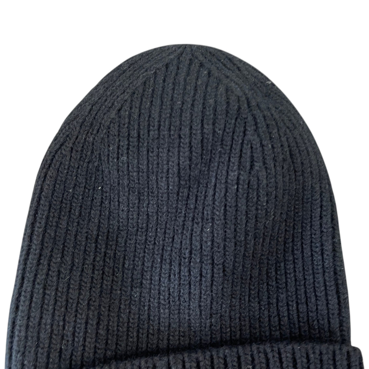 Women's LV Logo Patch Beanie Black - Photo 6