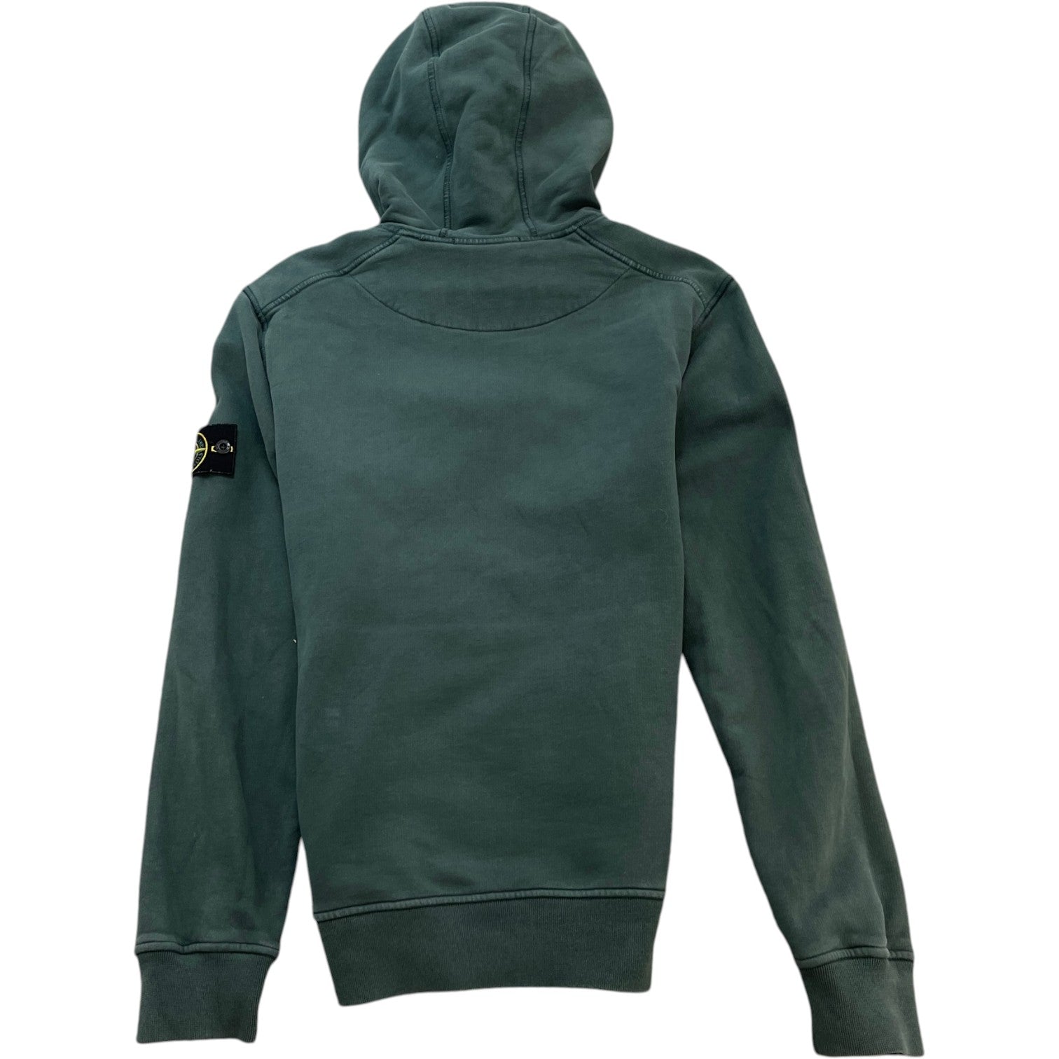 Men's Applique Logo Hoodie Green Size M - Photo 2