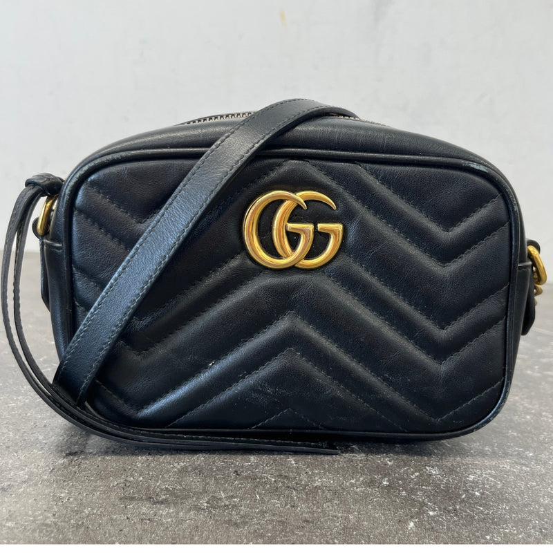 Women's GG Marmont Camera Bag Black