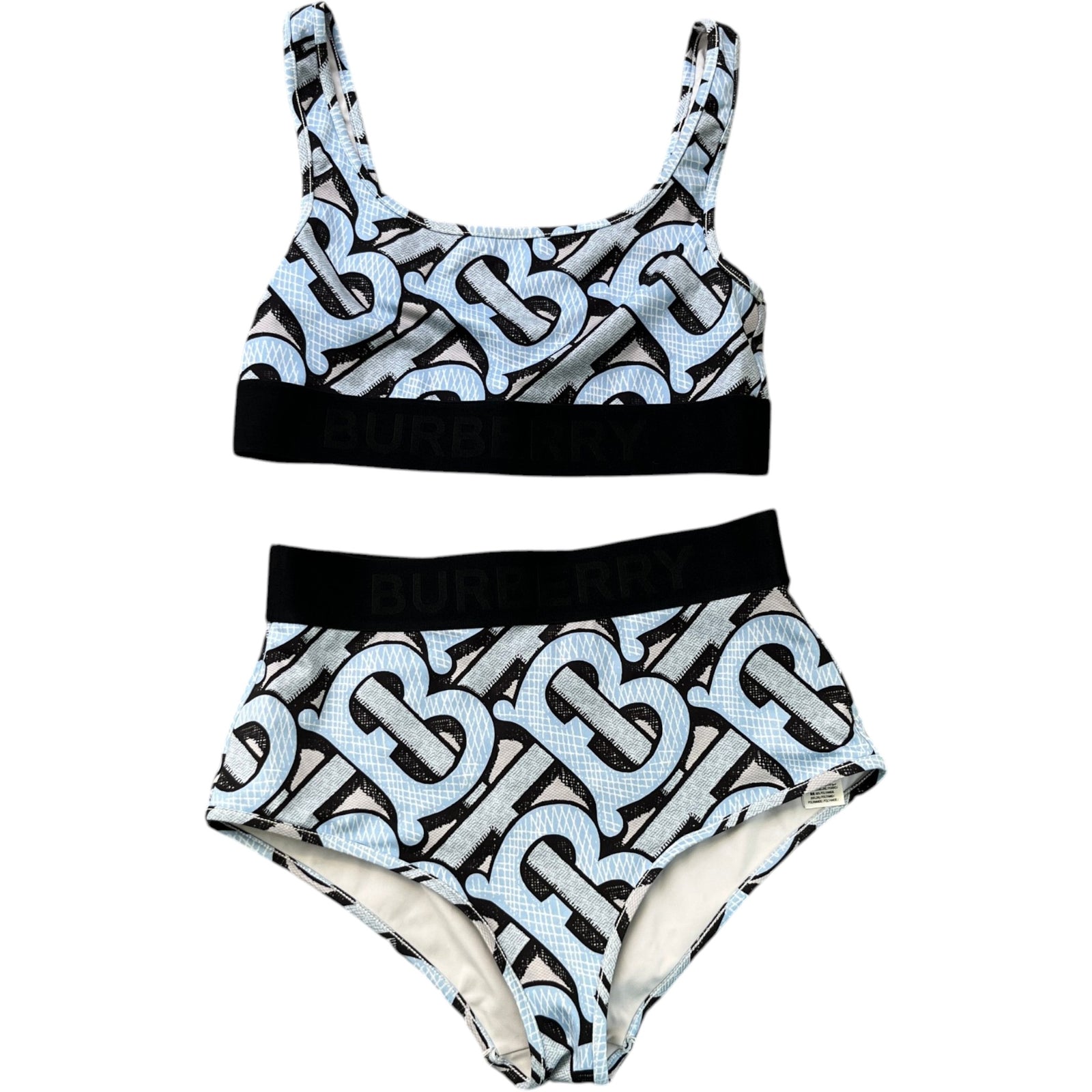 Women's Tb Summer Monogram Bikini Blue Size L - Photo 1