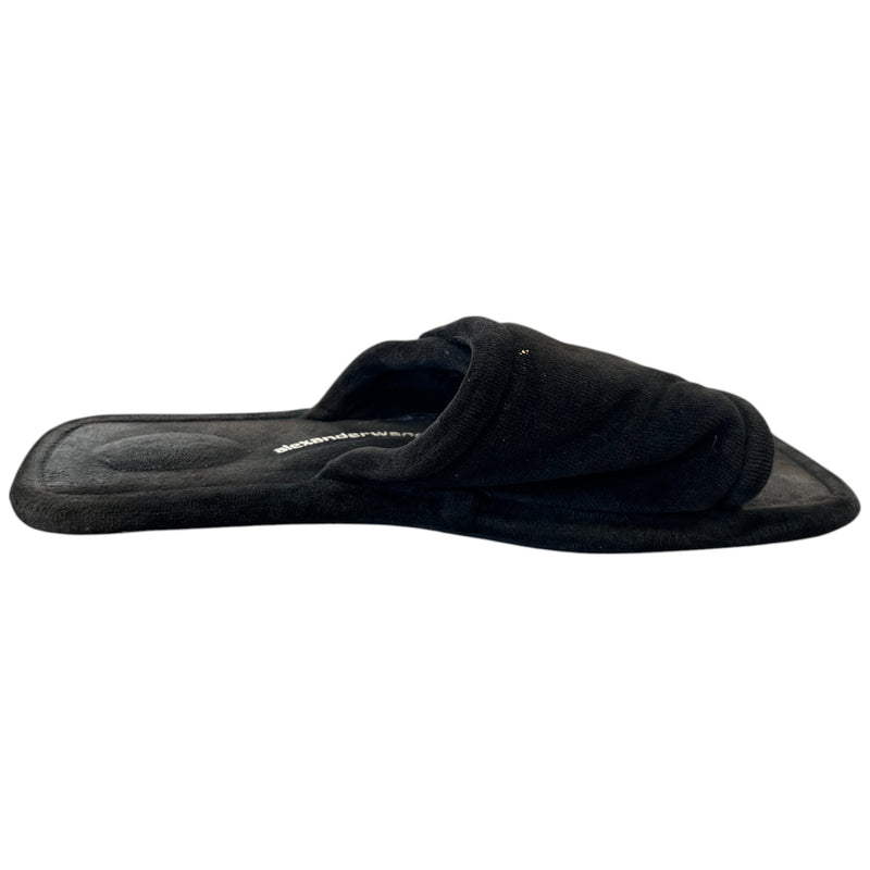Women's Embellished Logo Slippers Black Size EU 40 / UK 7