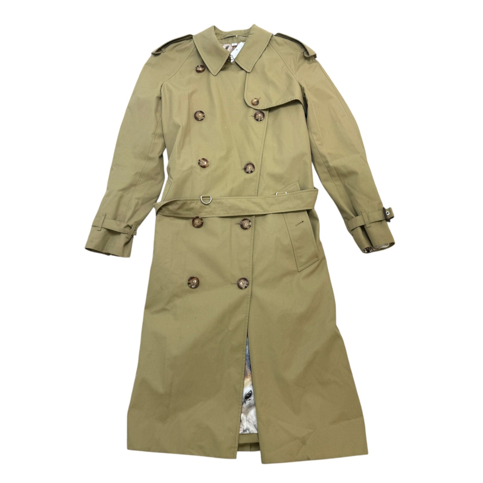 Women's Classic Long Windbreaker Green Size M / UK 10 - Photo 1