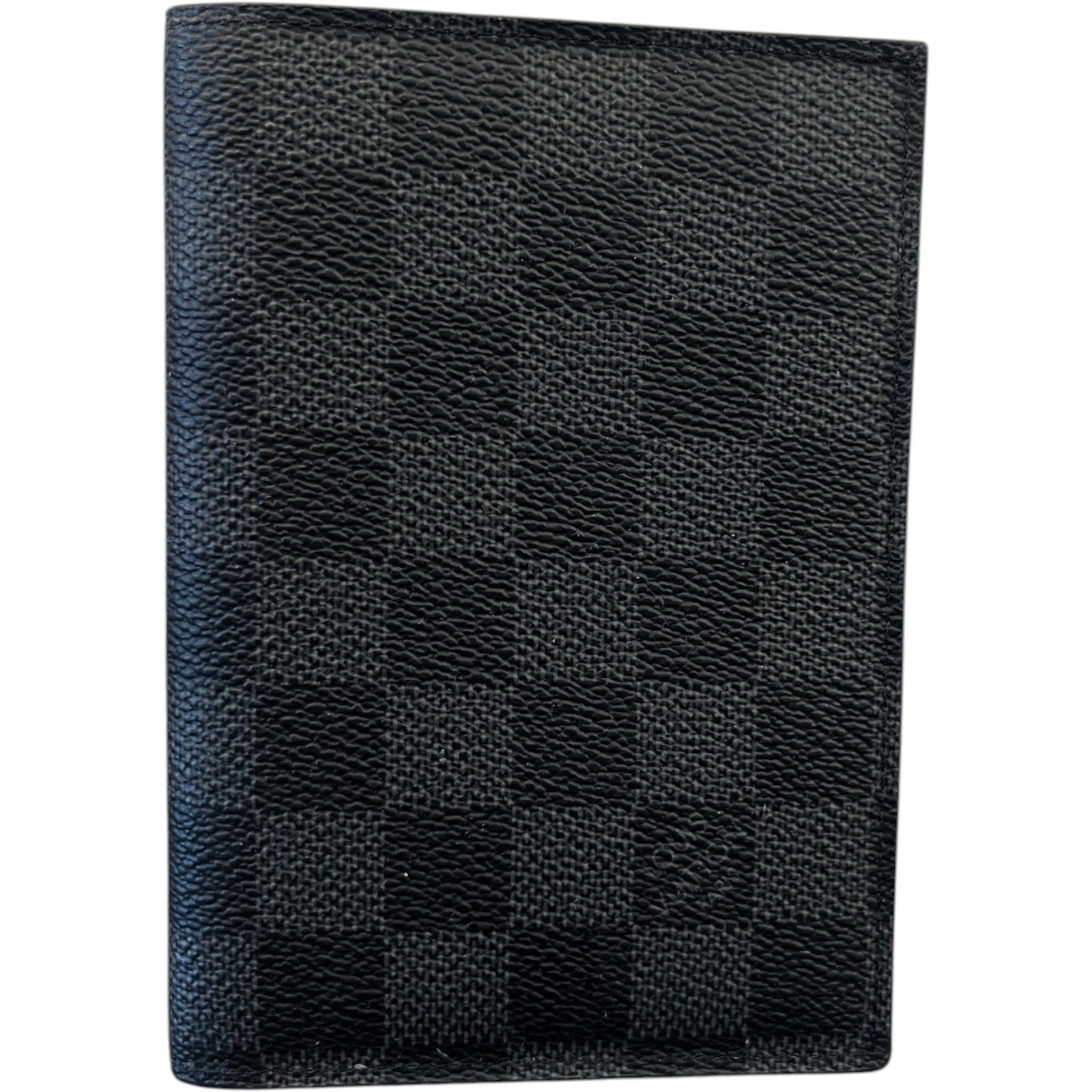 Men's Damier Graphite Passport Holder Black - Photo 1