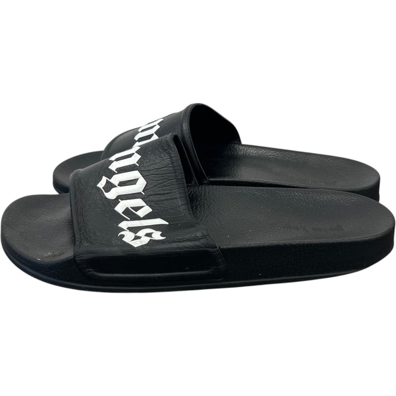 Men's Logo Slides Black Size UK 7 / EU 41