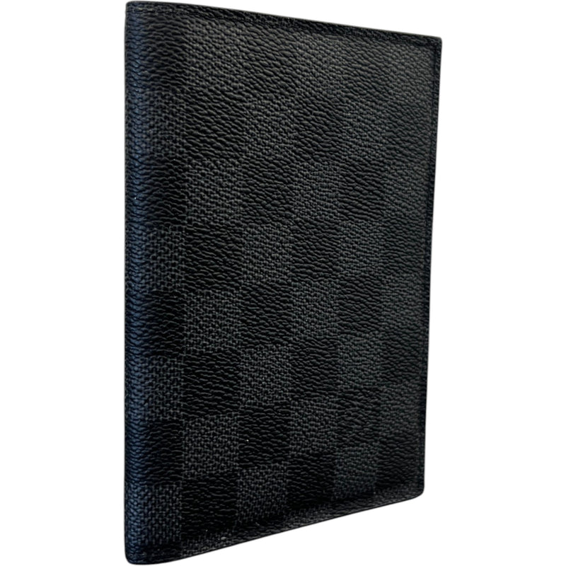 Men's Damier Graphite Passport Holder Black