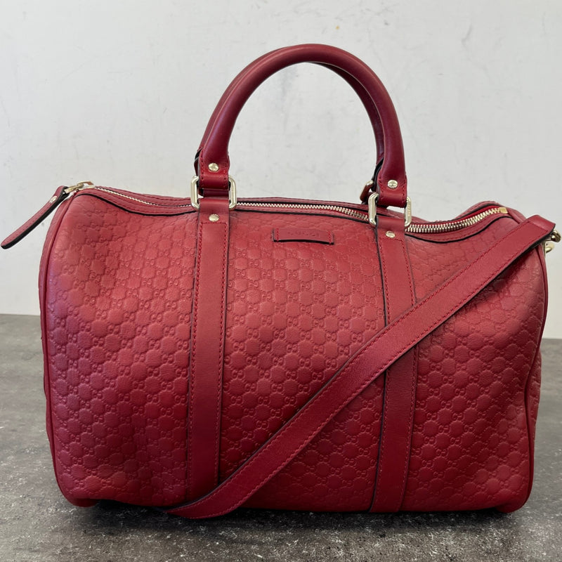 Women's Microguccissima Boston Bag Red