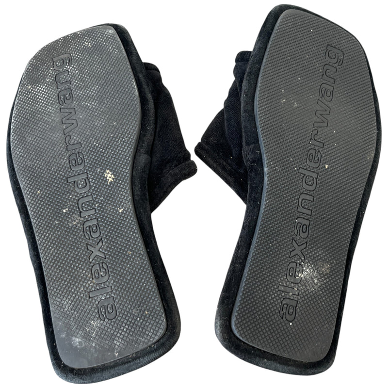 Women's Embellished Logo Slippers Black Size EU 40 / UK 7
