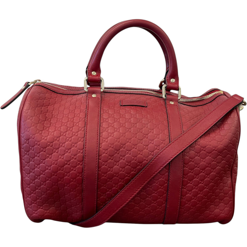 Women's Microguccissima Boston Bag Red
