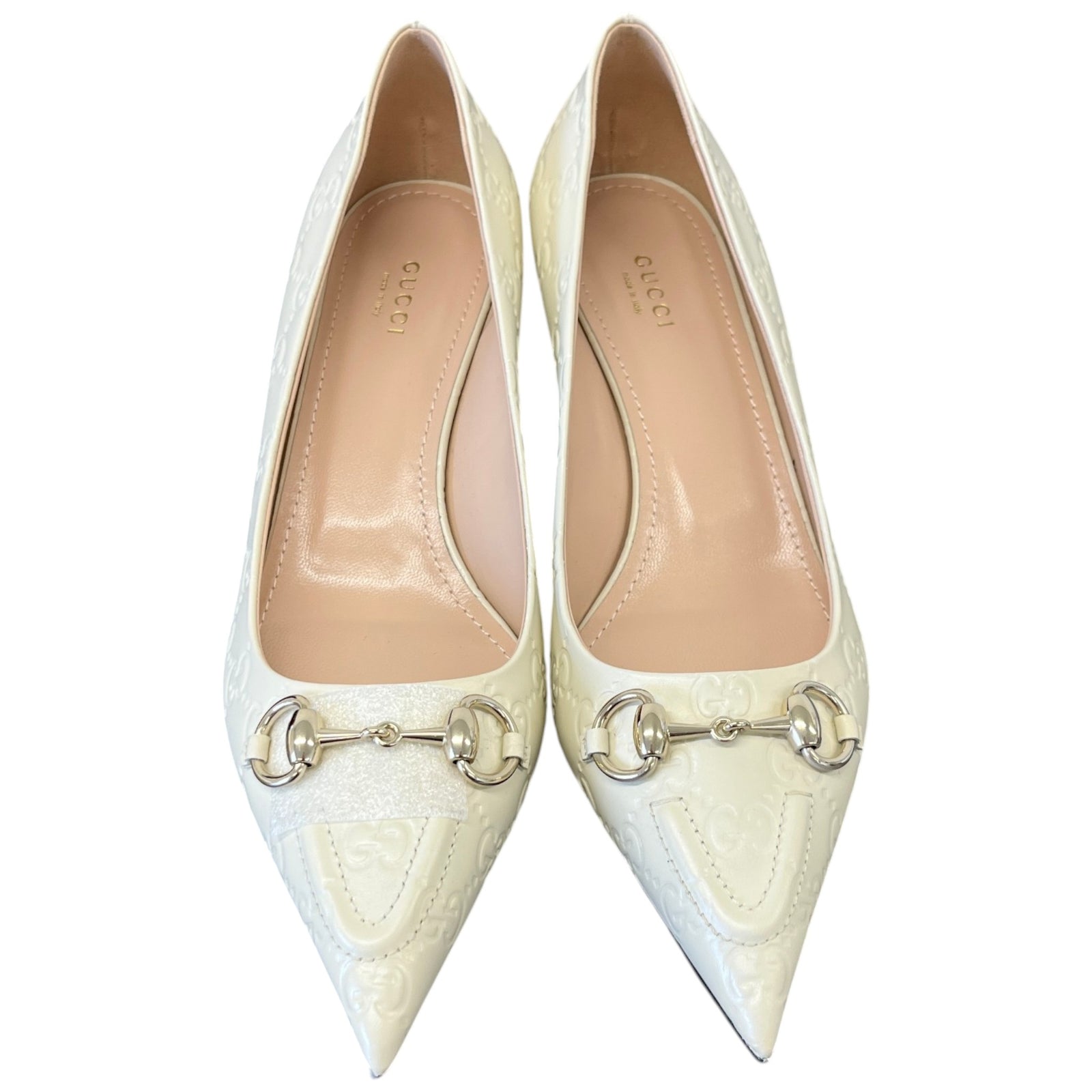 Women's Gg Erin Horsebit Heels Cream Size EU 40.5 / 7.5 - Photo 6