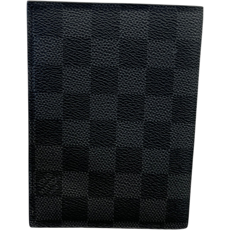 Men's Damier Graphite Passport Holder Black