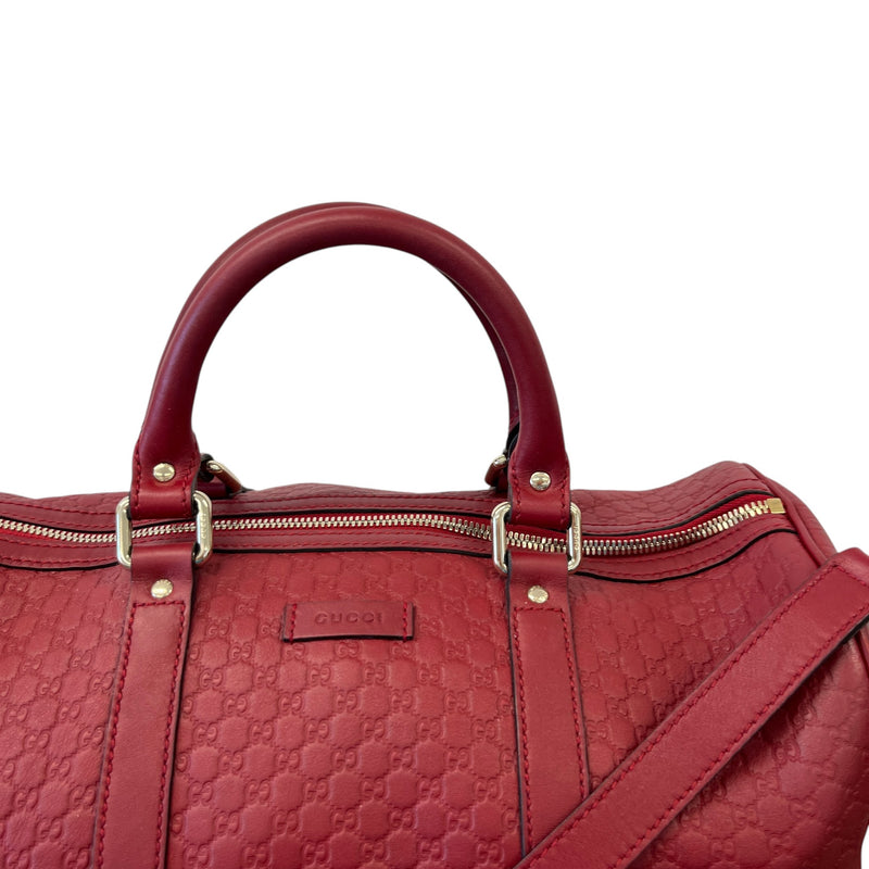 Women's Microguccissima Boston Bag Red