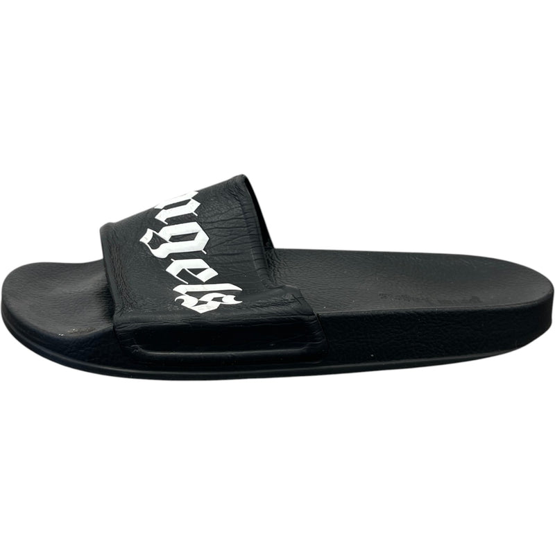 Men's Logo Slides Black Size UK 7 / EU 41