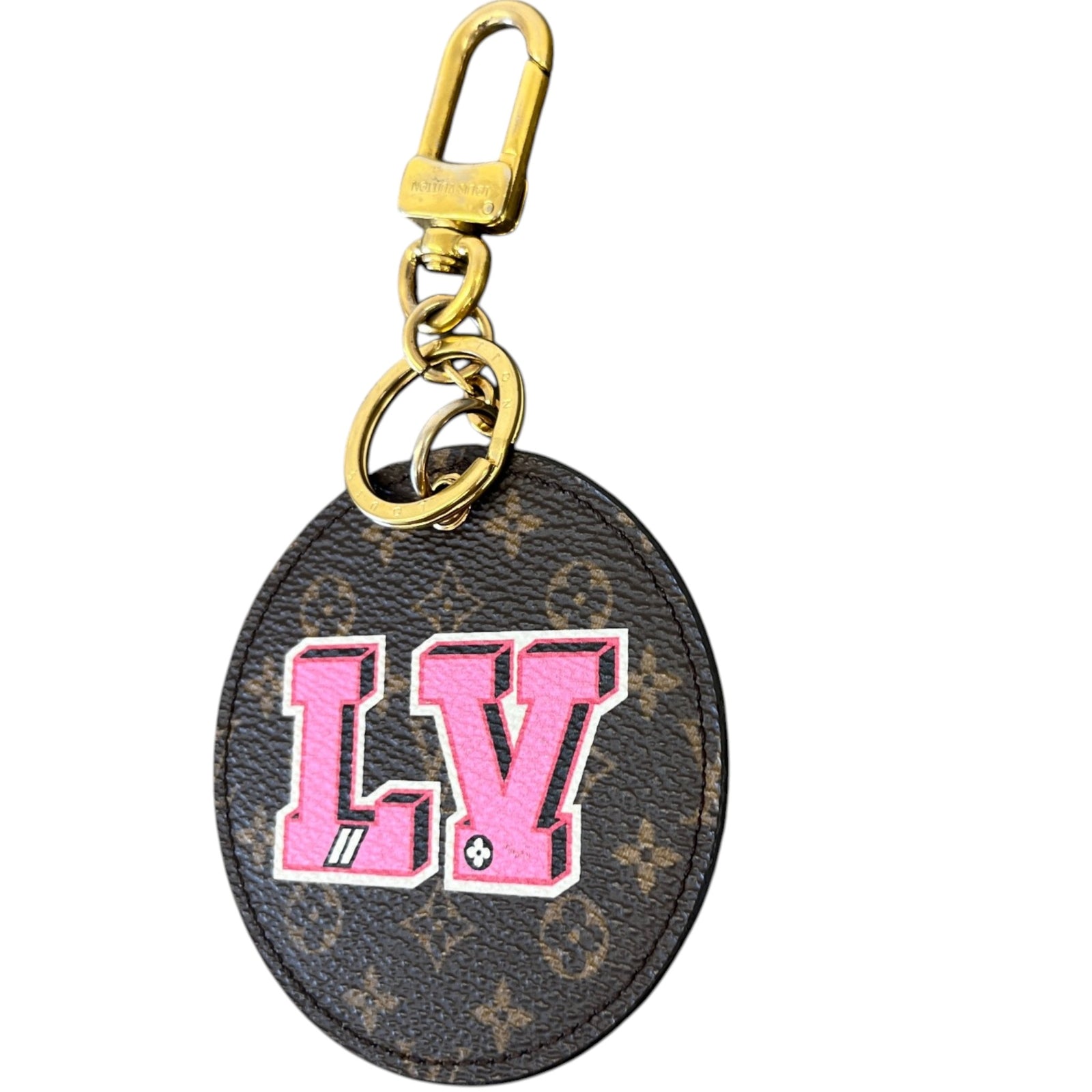 Women's Monogram Stories Keyring Brown - Photo 4