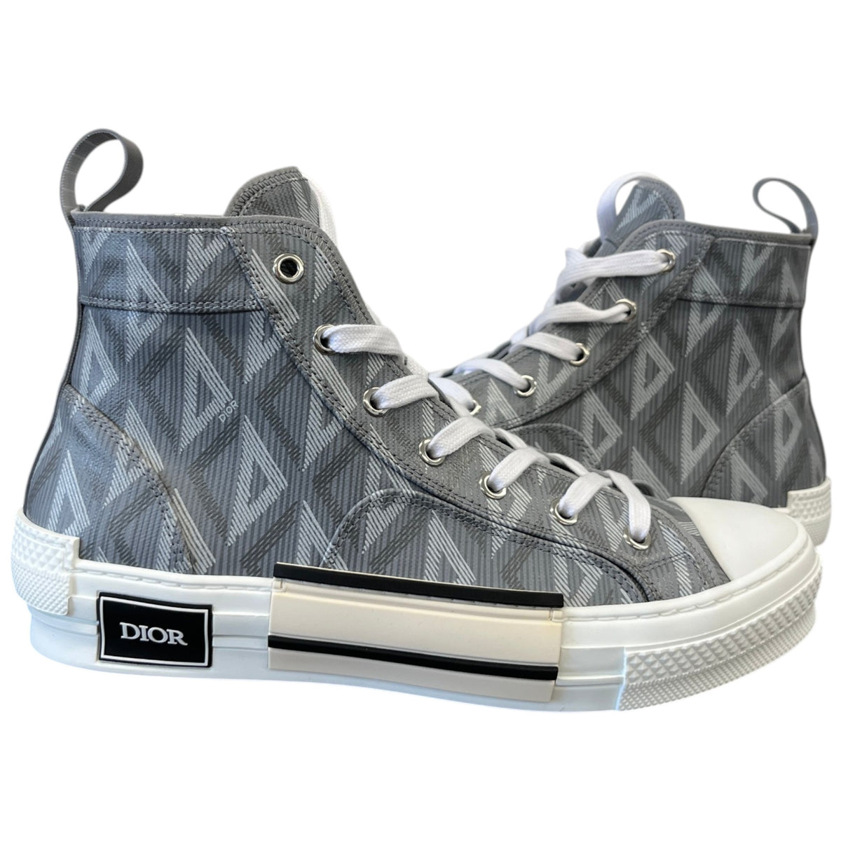 Men's B23 Hight Top High Trainers Grey Size UK 6 / EU 40 - Photo 3