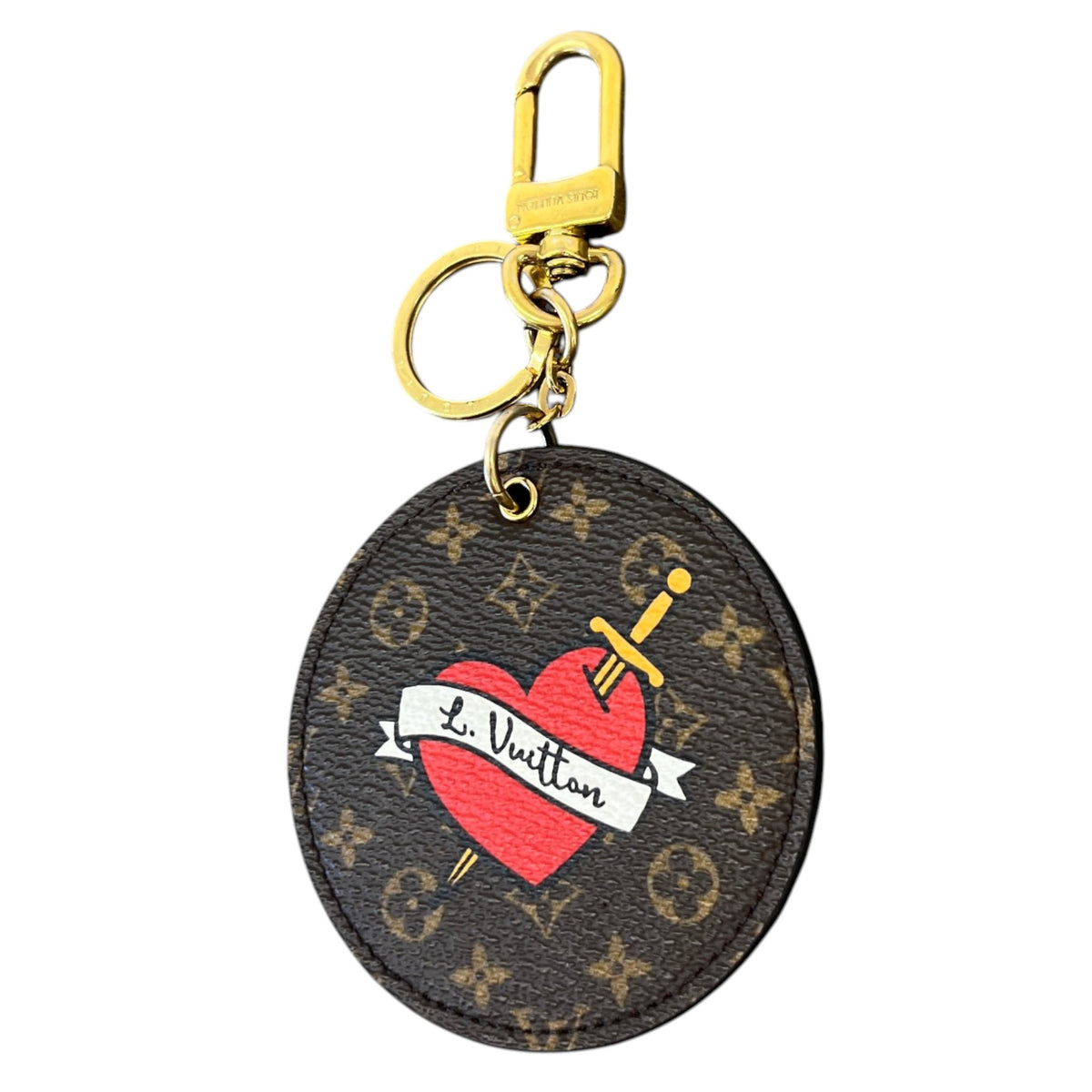 Women's Monogram Stories Keyring Brown - Photo 5