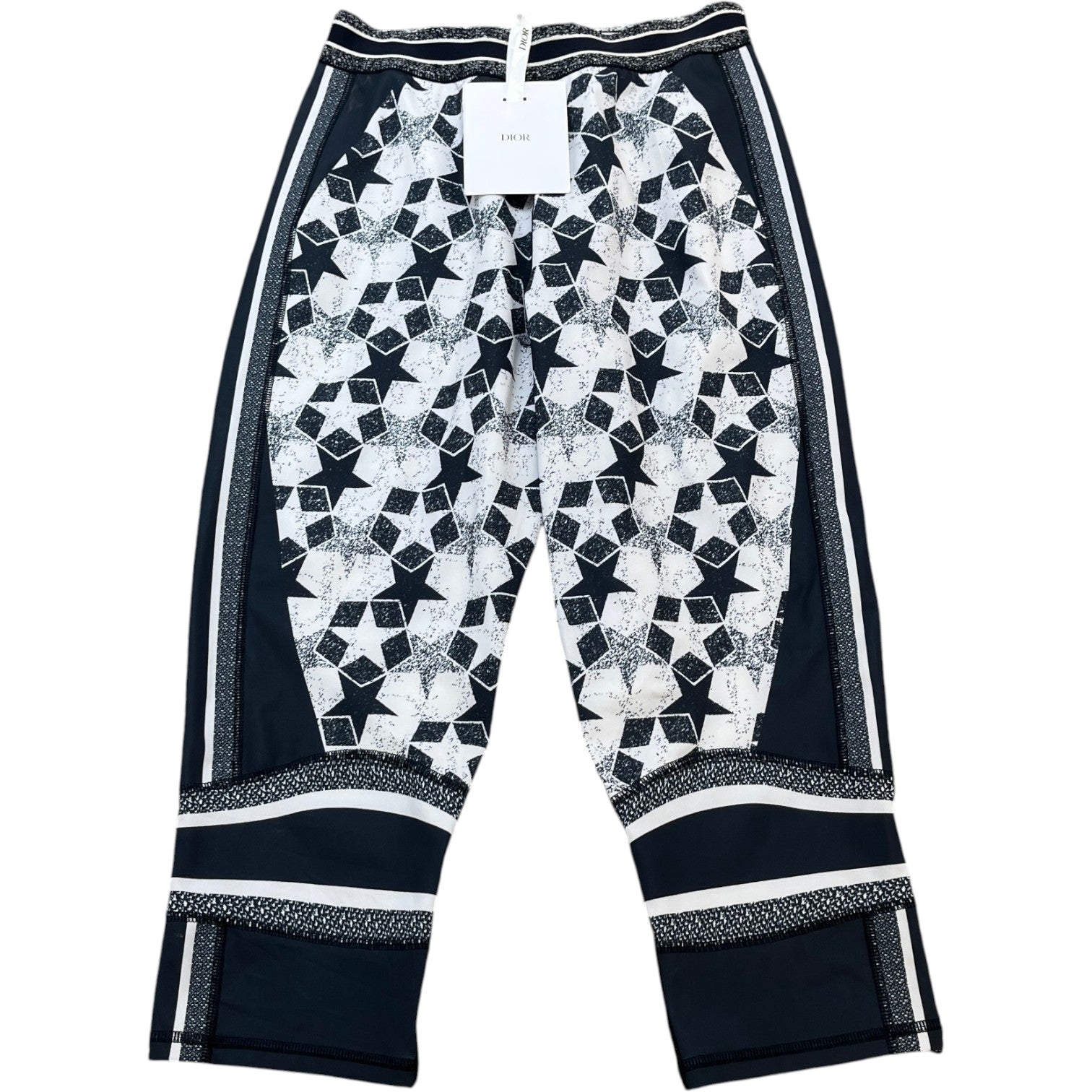 Women's Star Print Leggings Navy Size M - Photo 1