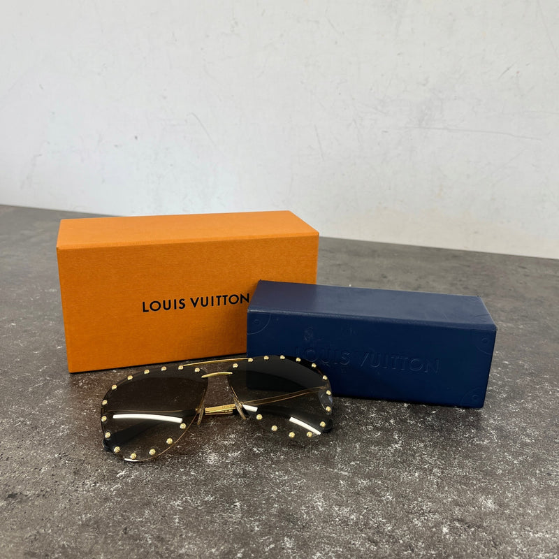 Women's Party Aviator Gradient Sunglasses Gold