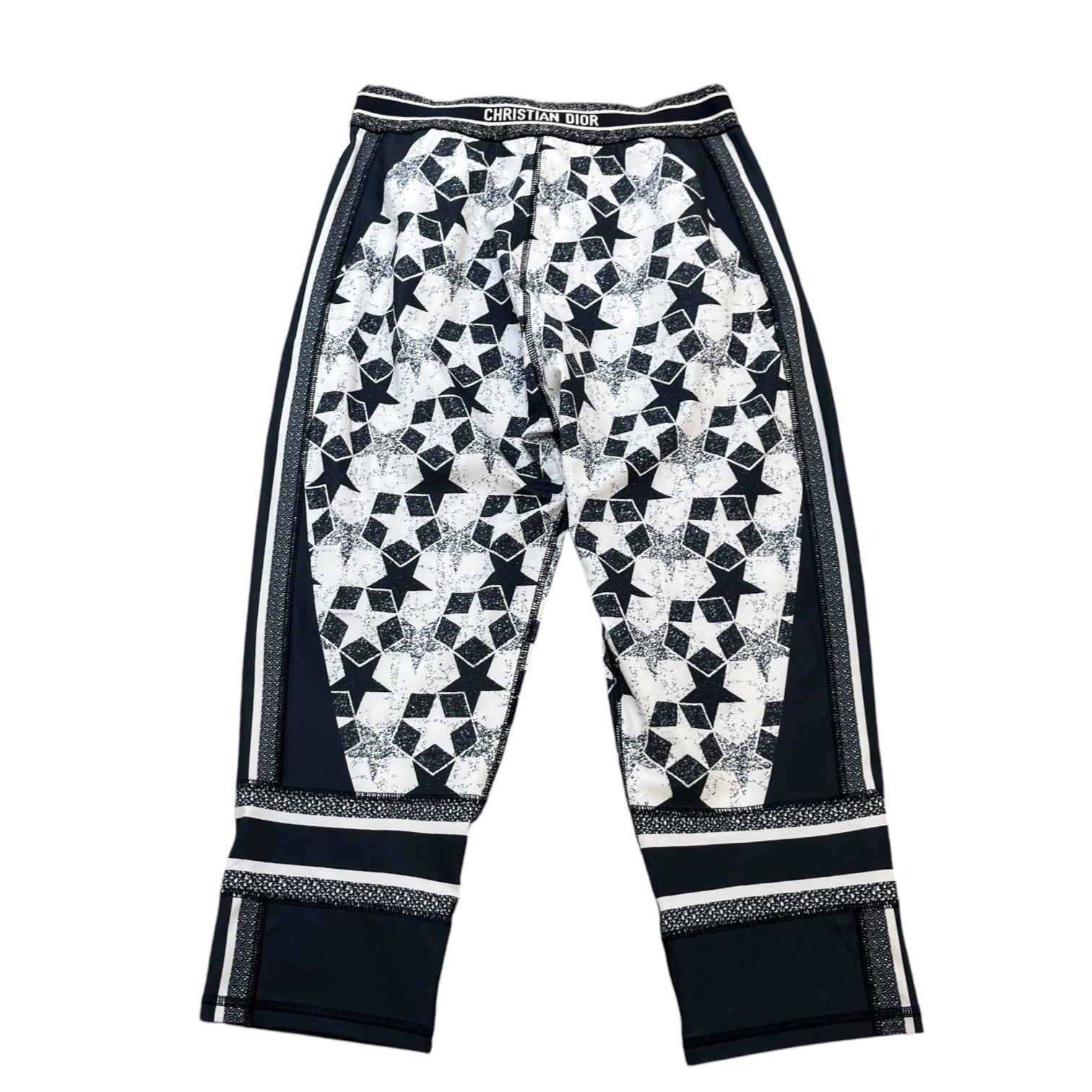 Women's Star Print Leggings Navy Size M - Photo 2