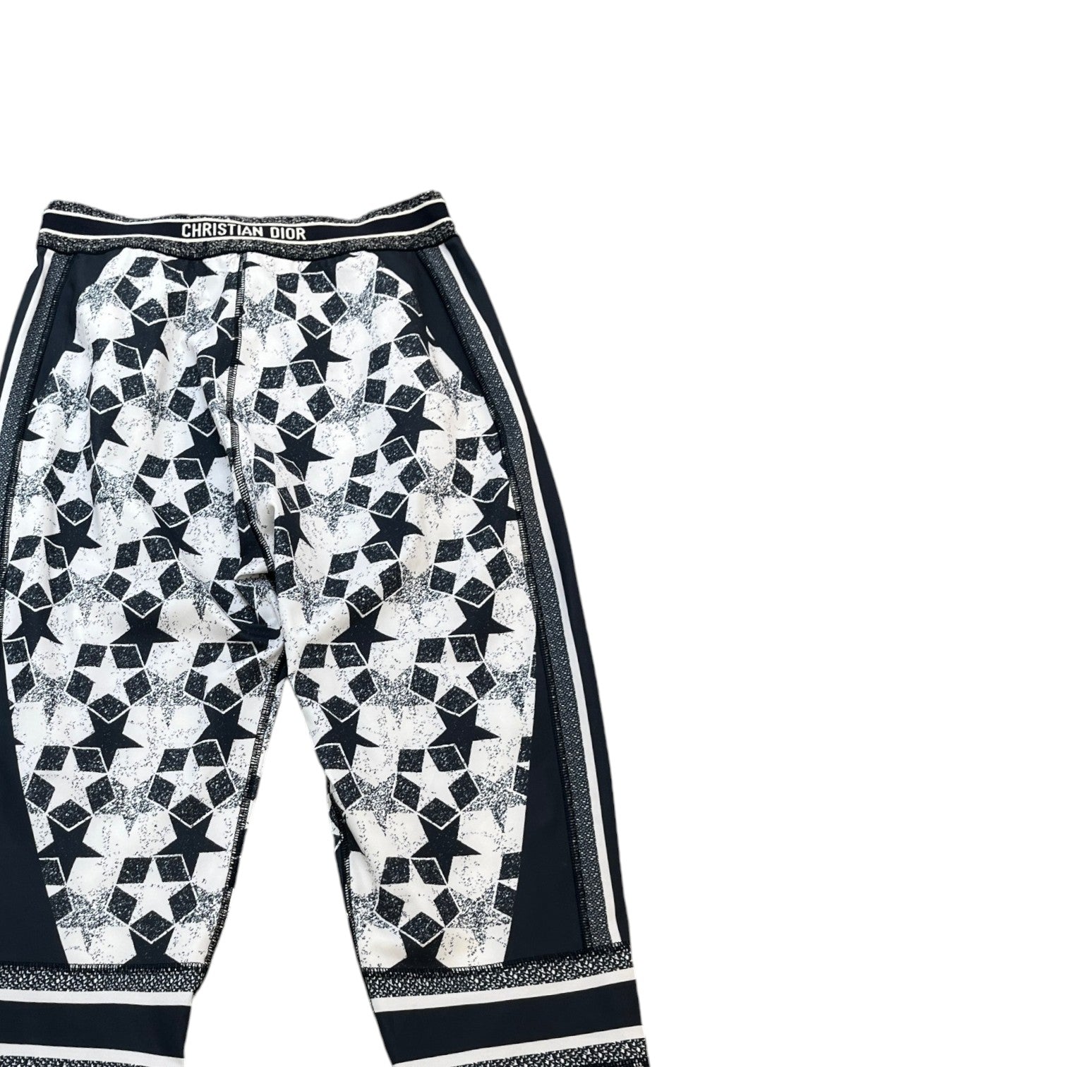 Women's Star Print Leggings Navy Size M - Photo 4