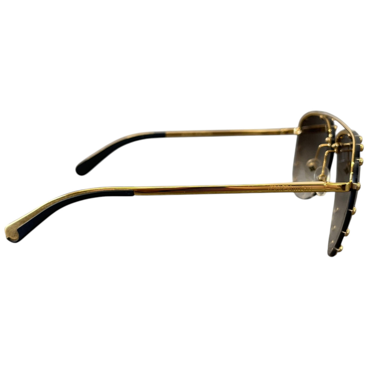 Women's Party Aviator Gradient Sunglasses Gold - Photo 5
