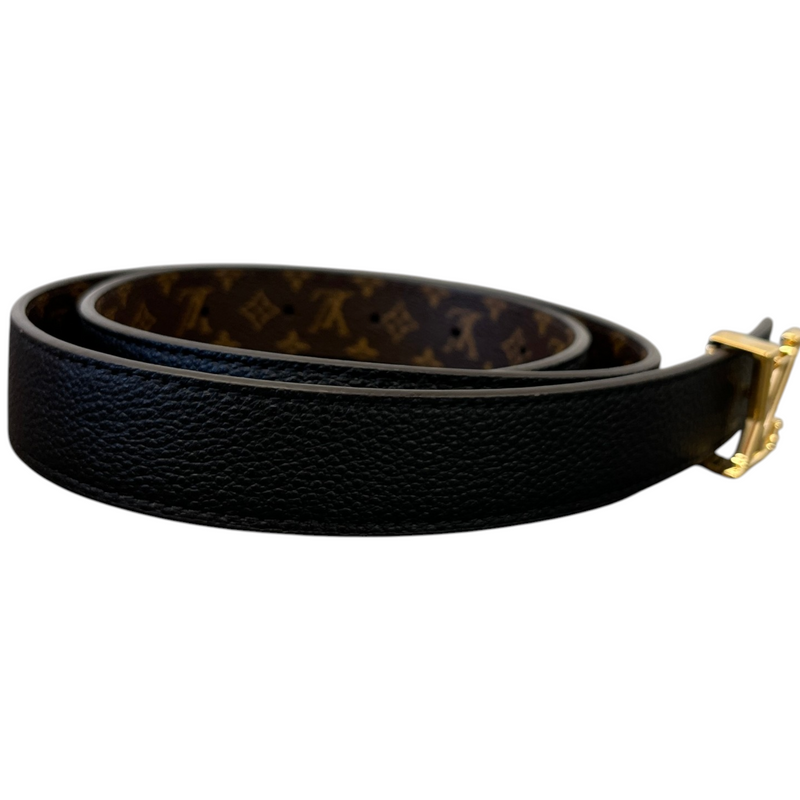 Women's Reversible Monogram Belt Brown Size W30