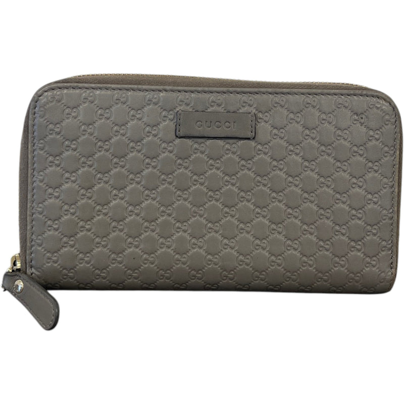 Women's Gg Supreme Zip Around Wallet Grey