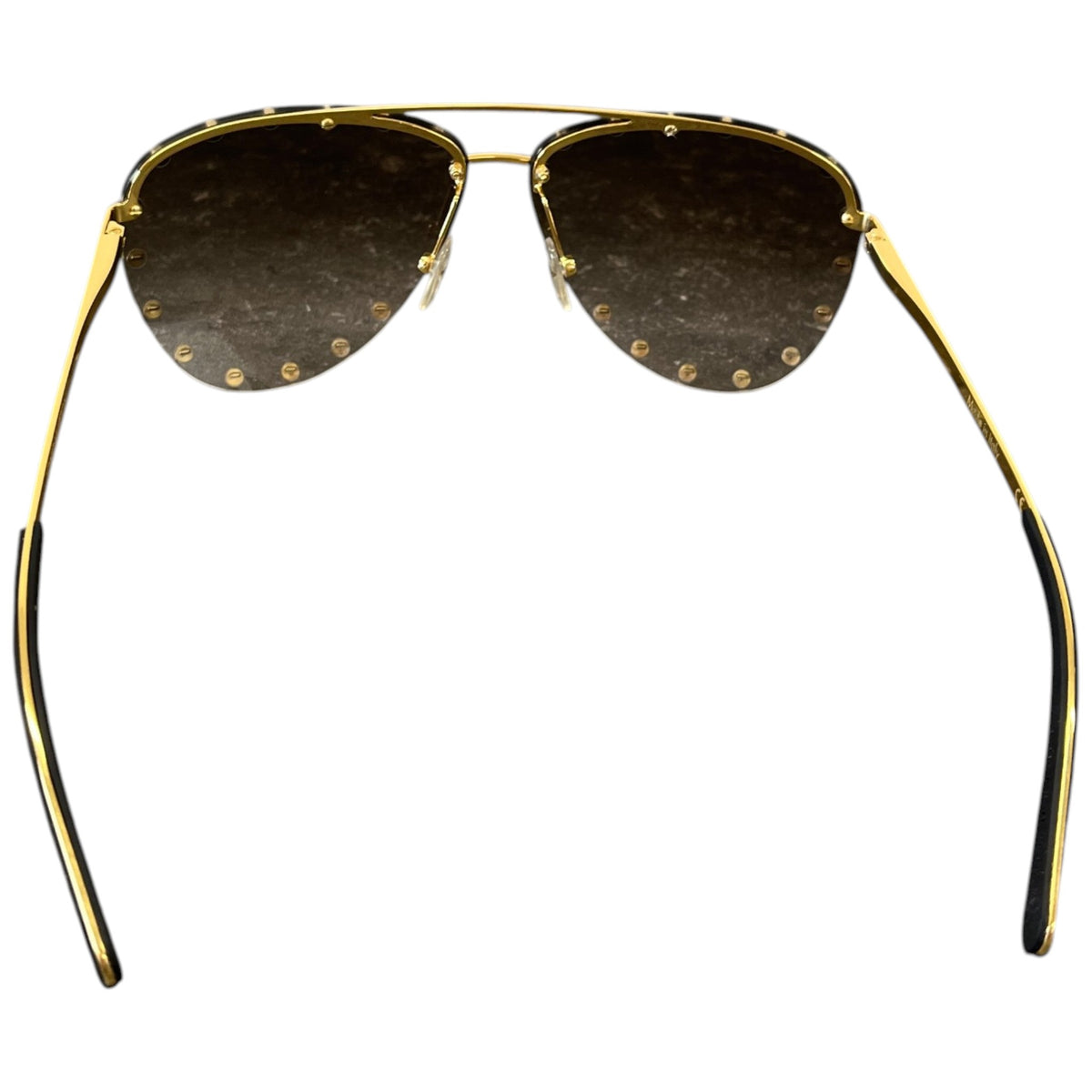 Women's Party Aviator Gradient Sunglasses Gold - Photo 4