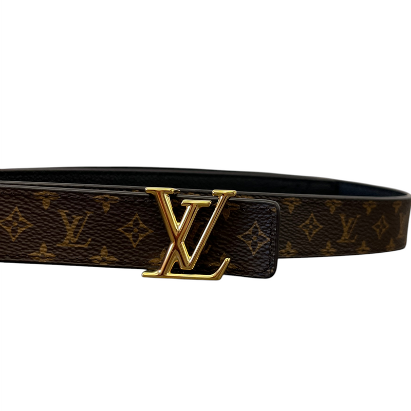 Women's Reversible Monogram Belt Brown Size W30