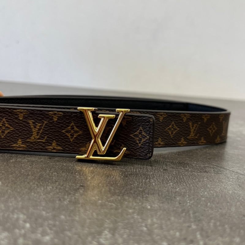 Women's Reversible Monogram Belt Brown Size W30
