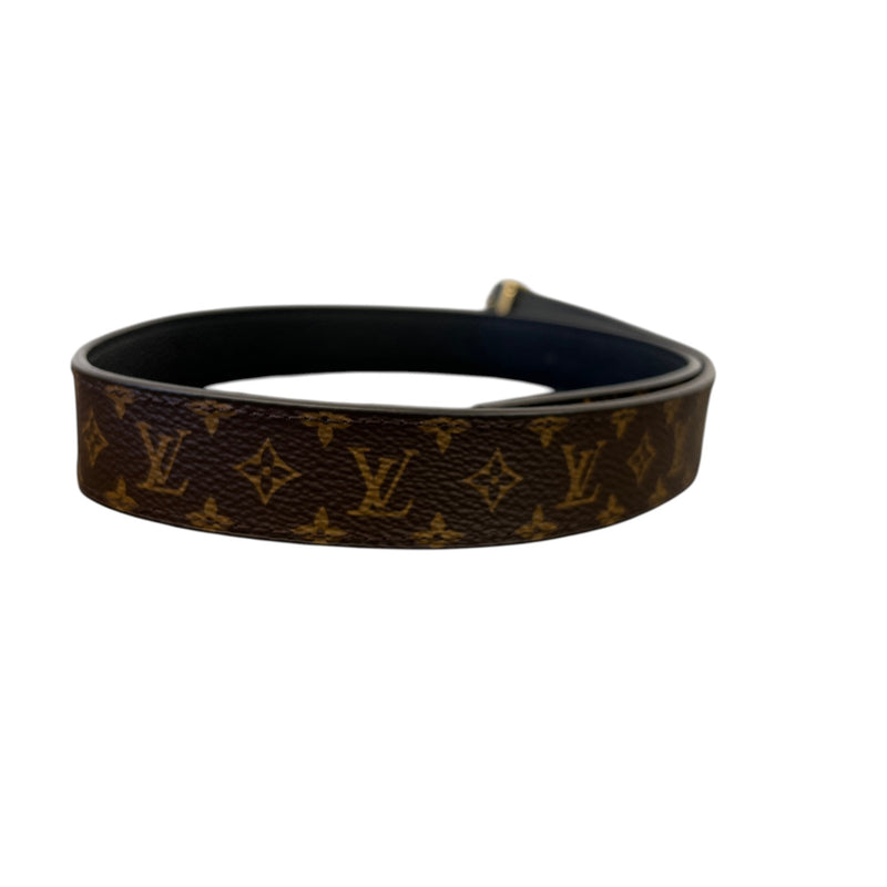 Women's Reversible Monogram Belt Brown Size W30