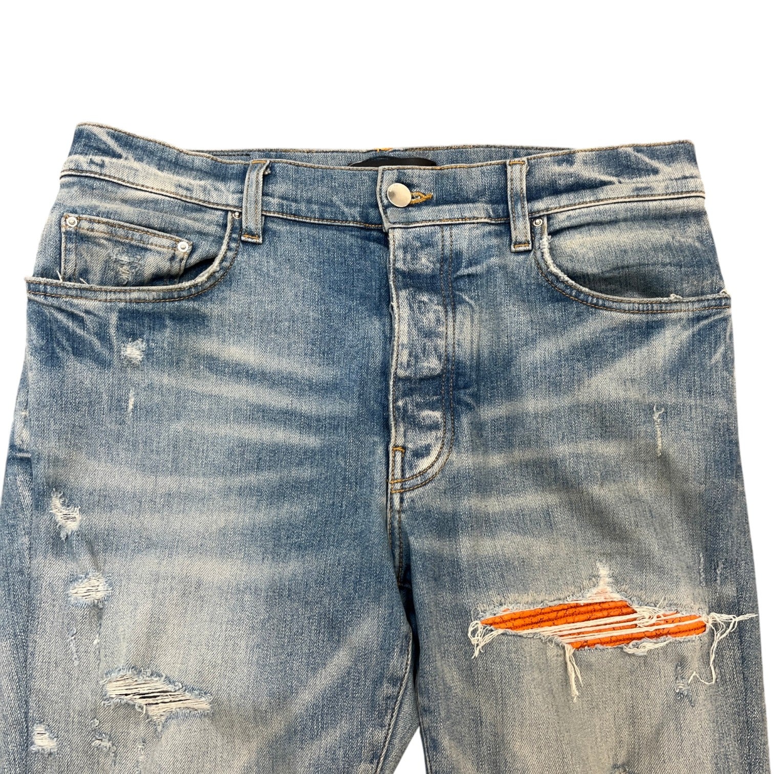 Men's Mx1 Distressed Jeans Blue Size Waist 34" - Photo 5
