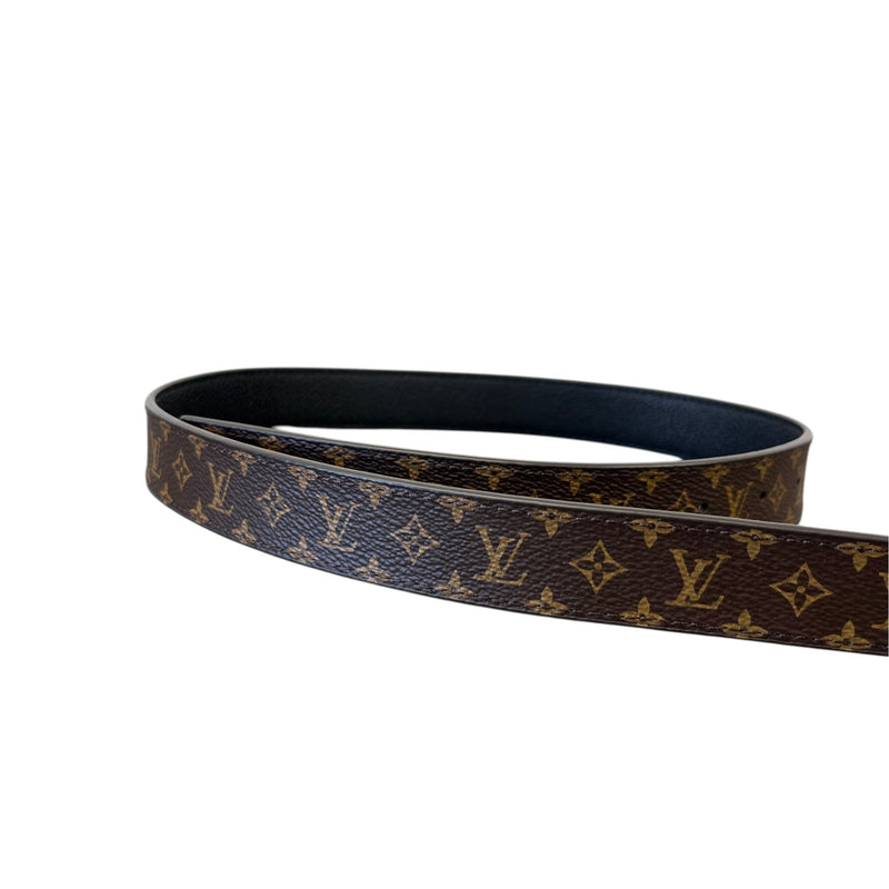 Women's Reversible Monogram Belt Brown Size W30