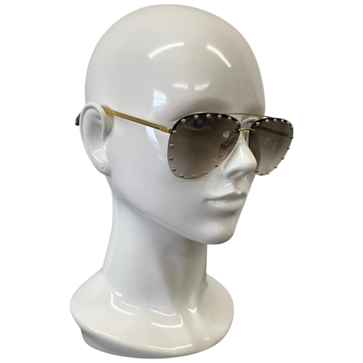 Women's Party Aviator Gradient Sunglasses Gold - Photo 3